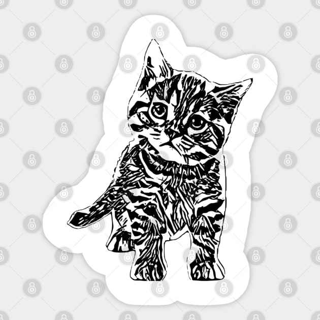 Cat Sticker by Nimmersatt